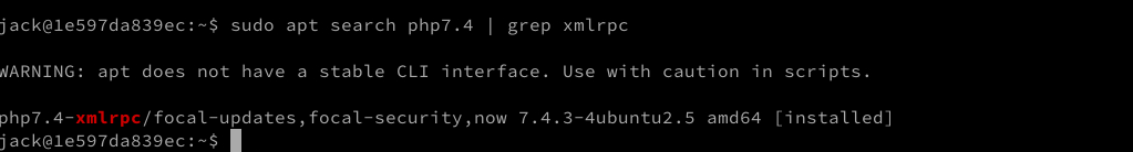 xmrpc php on ubuntu