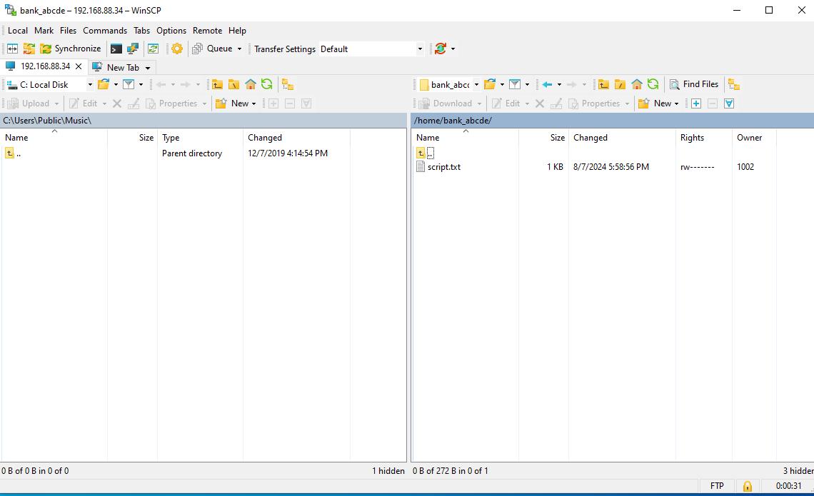 copy file to ftp using winscp