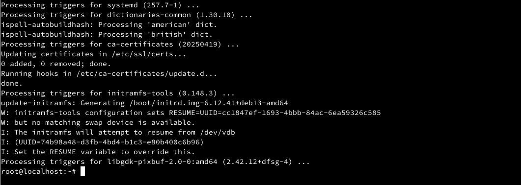 upgrade debian 12 to debian 13
